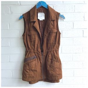 Anthro Hei Hei Cinched Waist Utility Vest